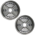 25 lb Cast Iron Olympic Weight Plates I435