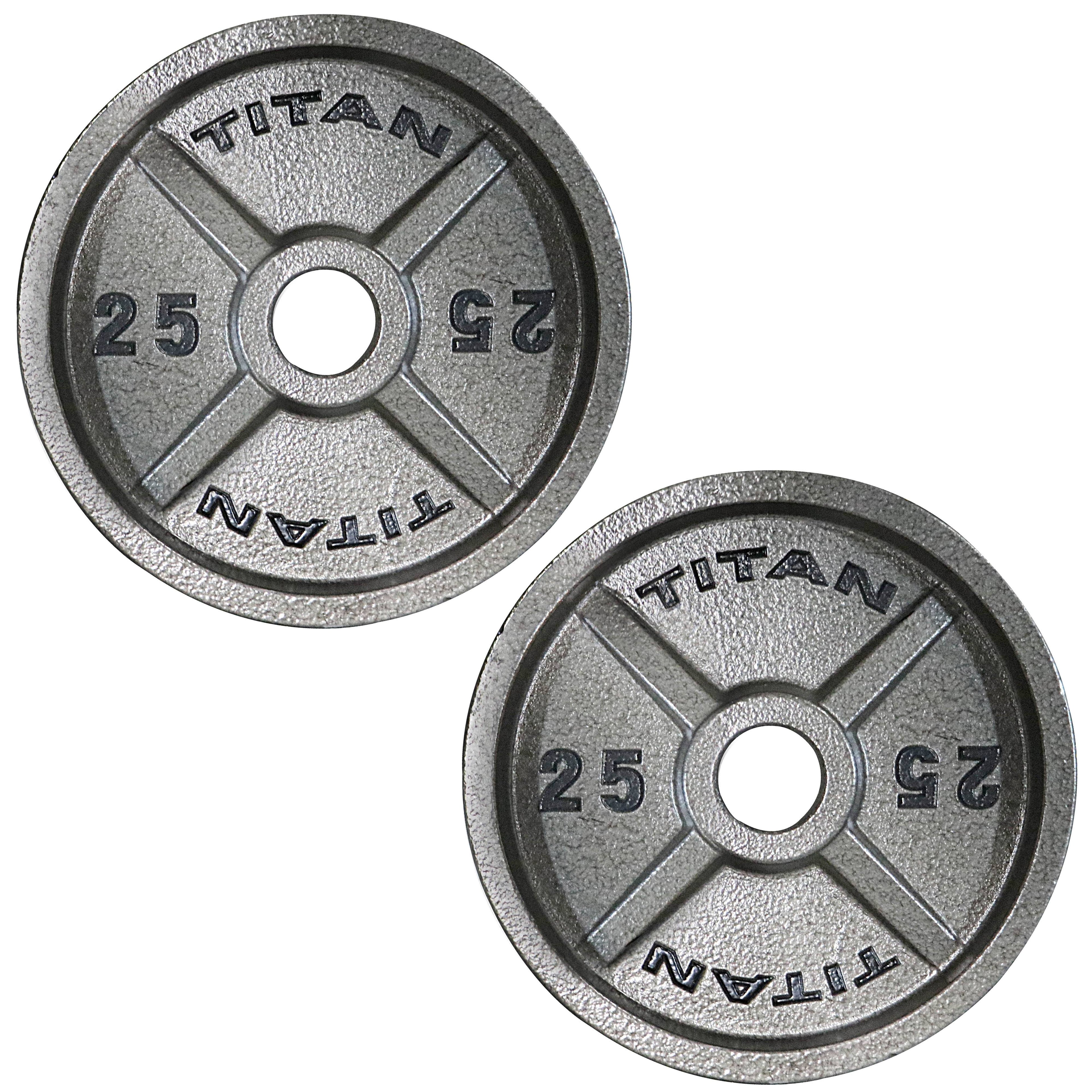 25 lb Cast Iron Olympic Weight Plates I435