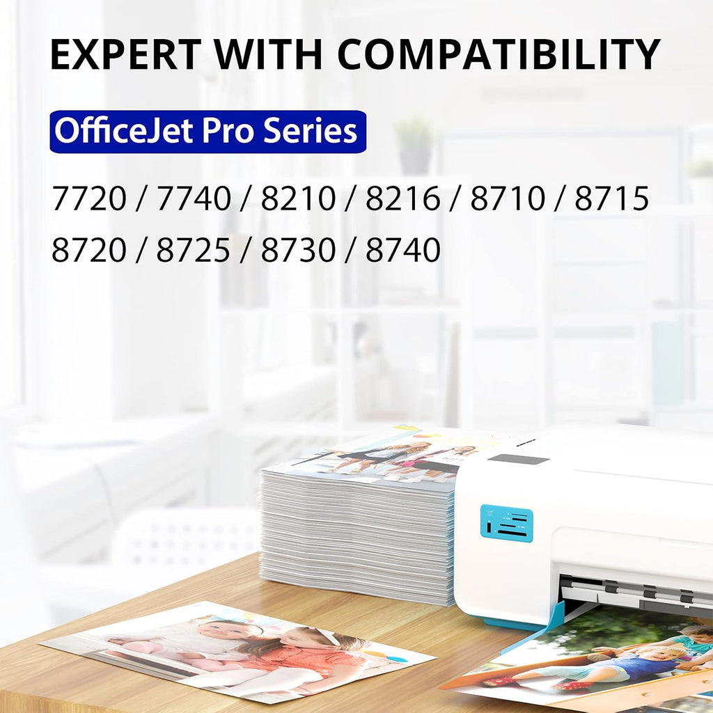 Compatible HP 952xl Ink Cartridges Combo Pack, 1 Black 1 Cyan 1 Magenta 1 Yellow, Pack of 2 R3362