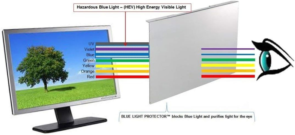 Blue Light Screen Protector Panel for 17.3” LED Monitor, Pack of 2 I49143