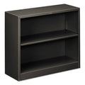 Charcoal 2 Shelf Metal Bookcase E430958