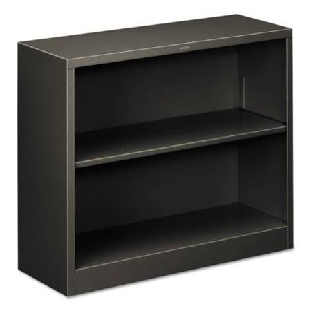 Charcoal 2 Shelf Metal Bookcase E430958