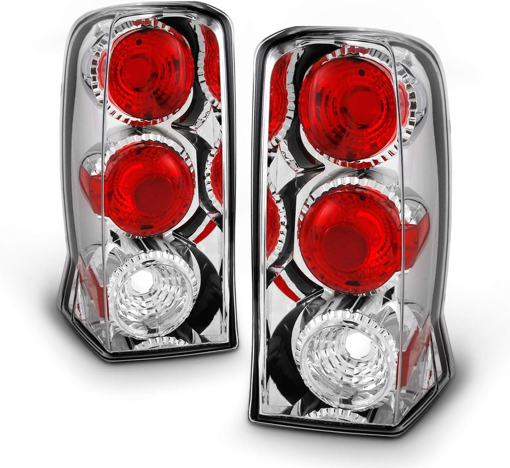 Chrome Clear Tail Light Brake Lamps Pair G597