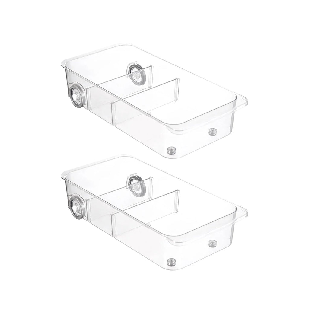Clear Fridge Drawer Organizer Storage Bins 2 Piece I7246