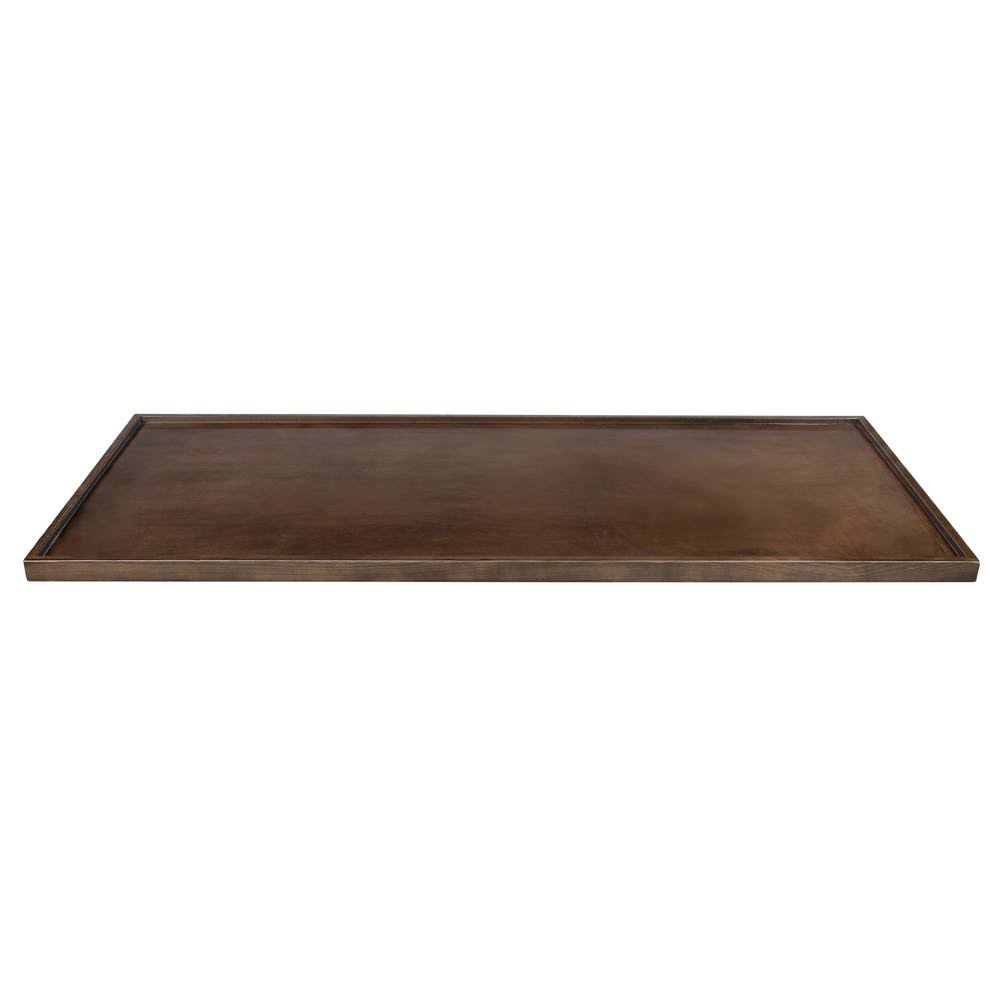 Recycled Wood Butcher Block Table Top with Espresso Finish W3014