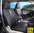 Beige Waterproof Faux Leather Car Seat Covers for Honda CRV 2017-2023 C160