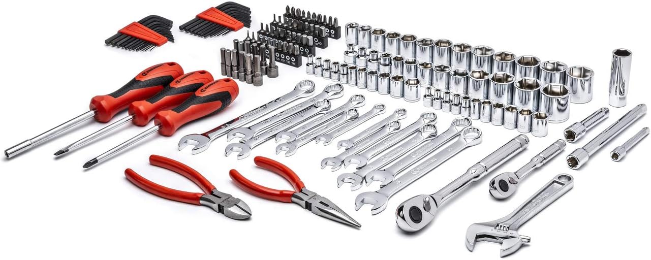 150 Pc. 1/4" and 3/8" Drive 6 Point SAE/Metric Professional Tool Set L910