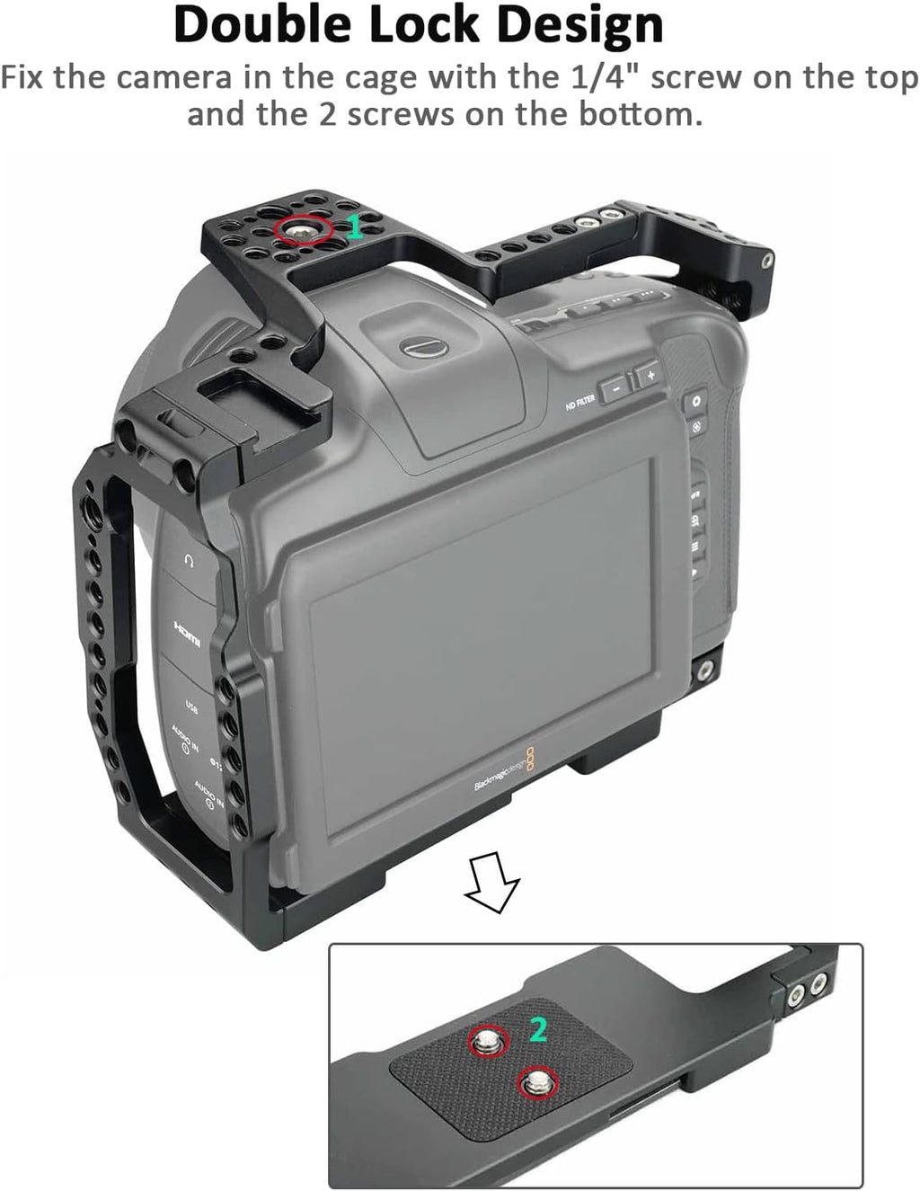 Full Cage Kit with Rubber Top Handle & T5 SSD Mount O583