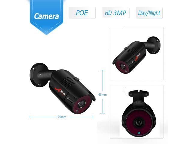 Wireless Outdoor 8 Channel NVR 4pcs 1TB HDD Security Camera System O835