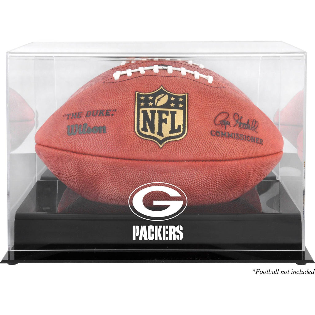Black Football Logo Display Case T8640