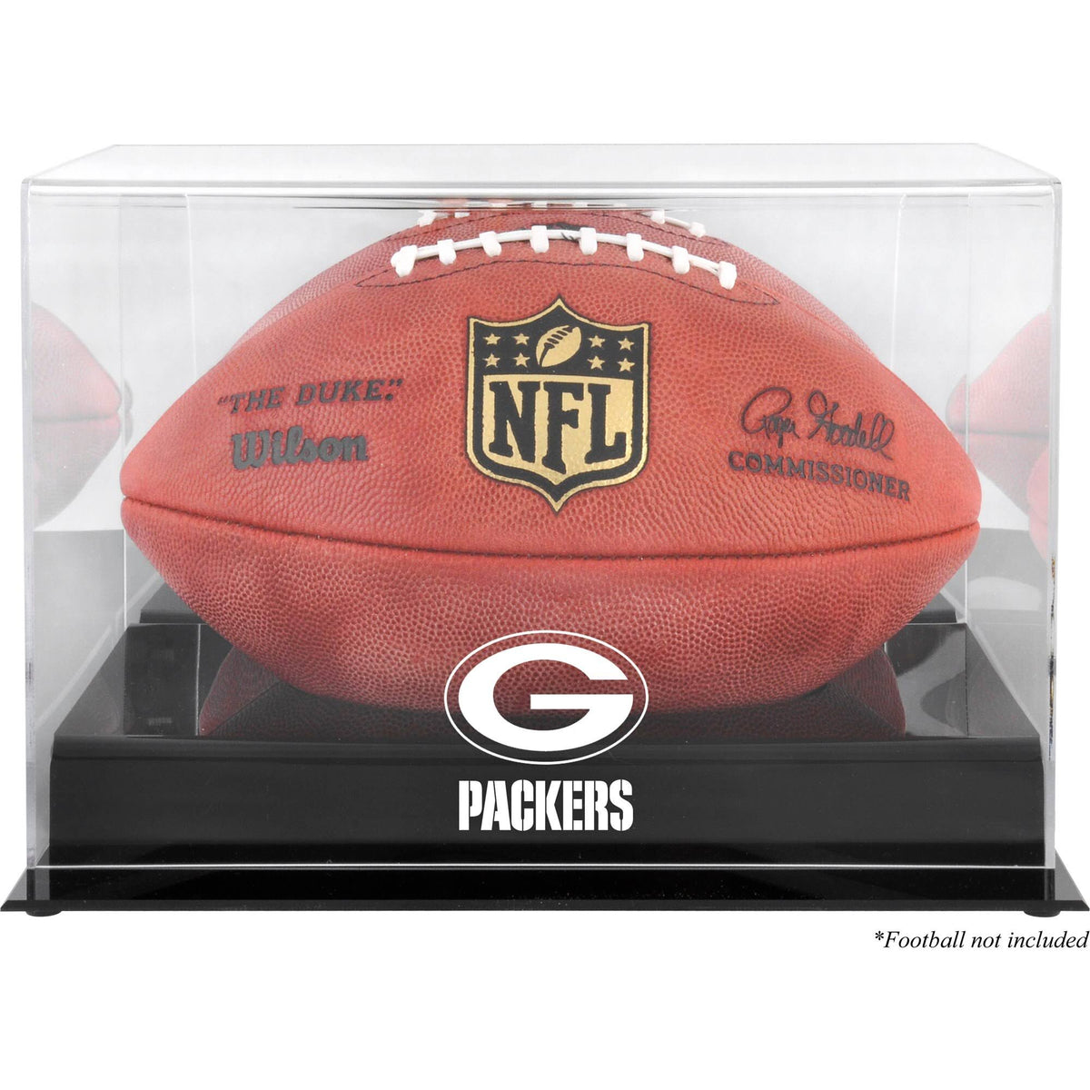 Black Football Logo Display Case T8640