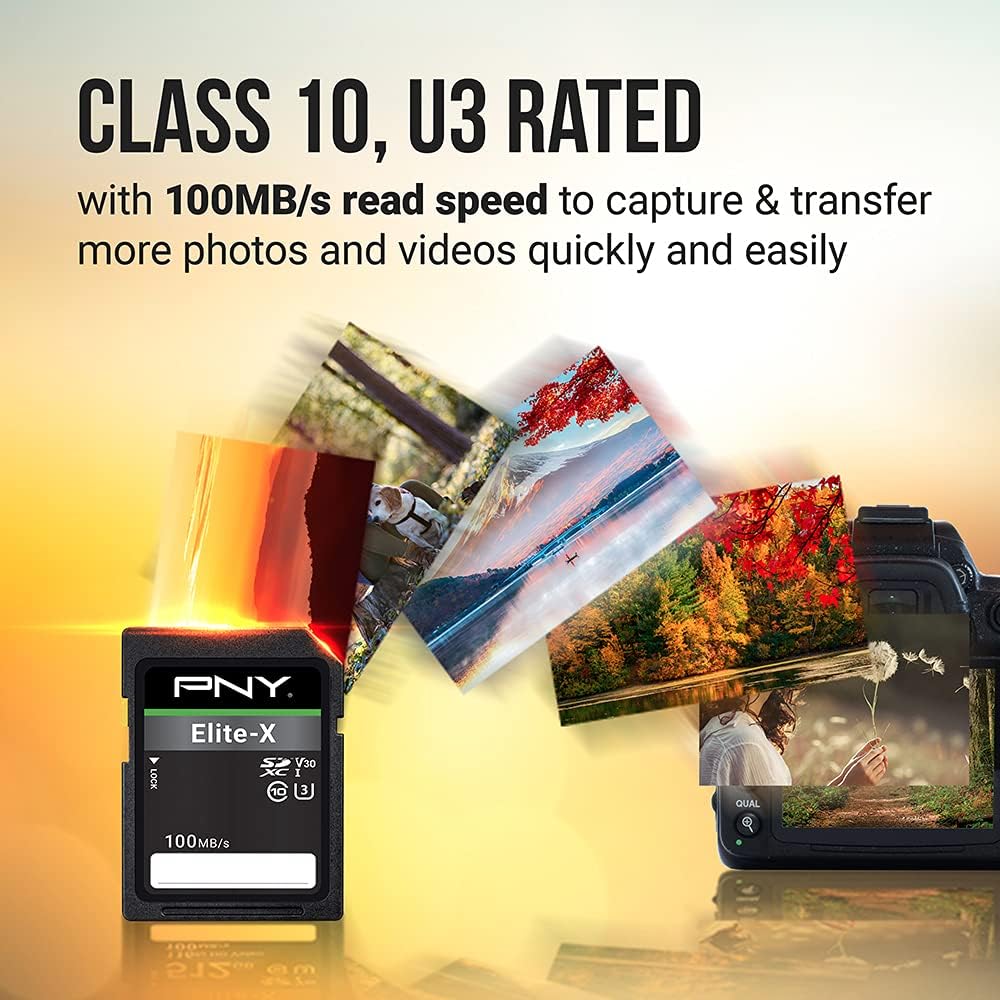 512GB Elite-X Class 10 U3 V30 SDXC Flash Memory Card E9611