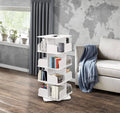 White Revolving Tall Bookcase R50607