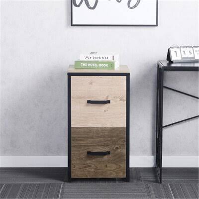 2 Drawer Wood File Cabinet for Letter/Legal Size C362