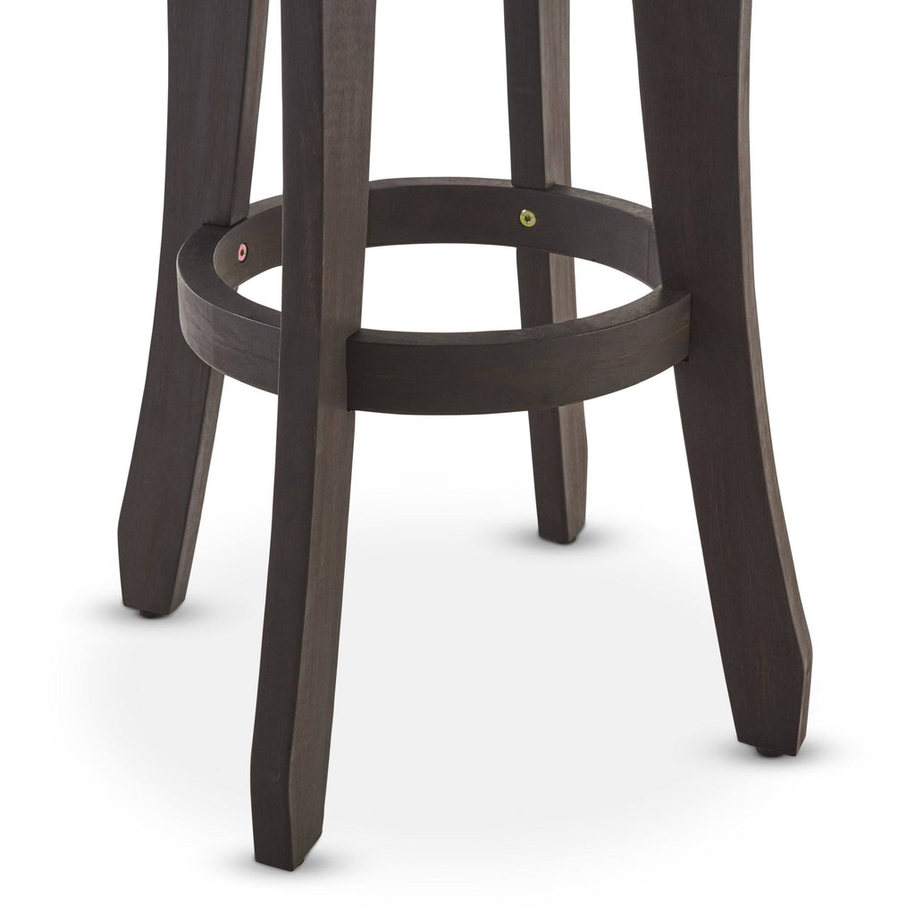 Set of 2 Dark Gray Acacia Barstool H113850