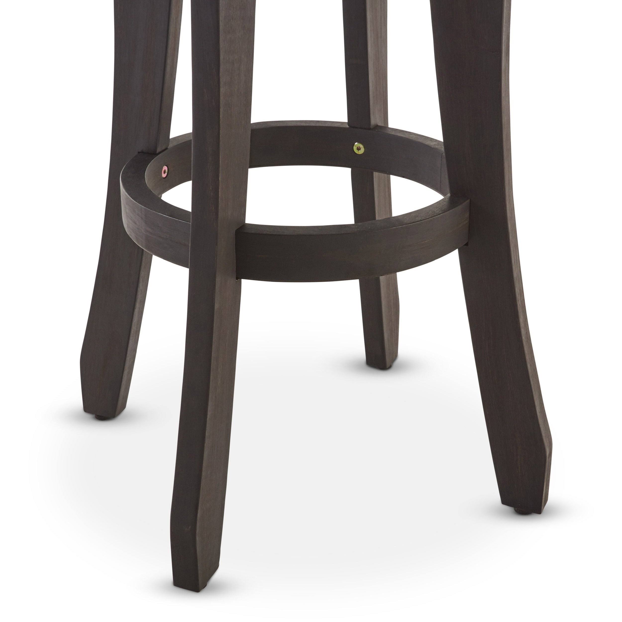 Set of 2 Dark Gray Acacia Barstool H113850