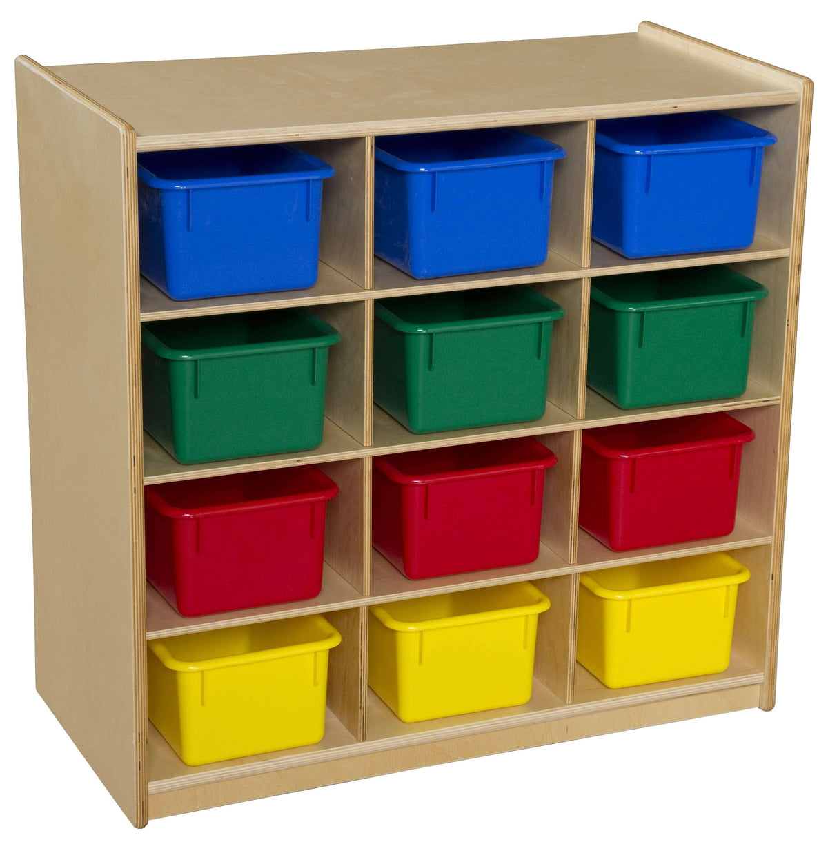 12 Cubby Storage with Assorted Pastel Trays V389