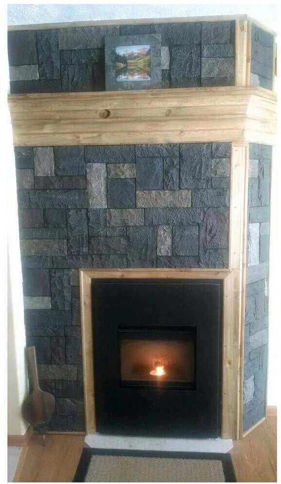 Castle Rock Ashford Charcoal Faux Polyurethane Stone Panel K7945