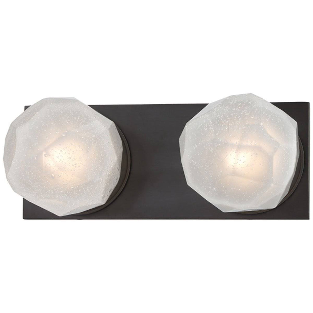2 Light LED Bath Bracket, Aged Brass O7432
