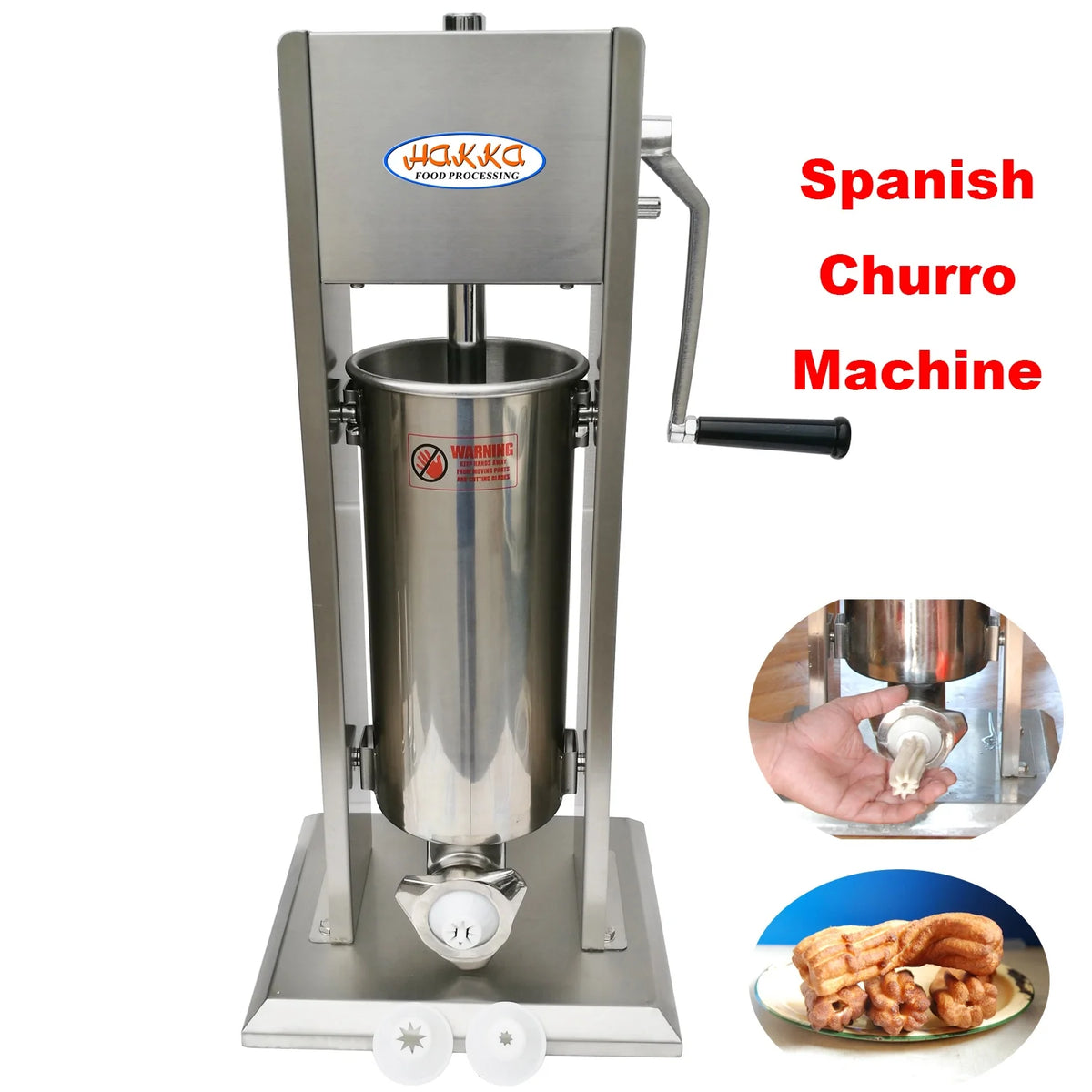 2 in 1 Sausage Stuffer and Spanish Churro Maker Machines (15LB/7L) K1284