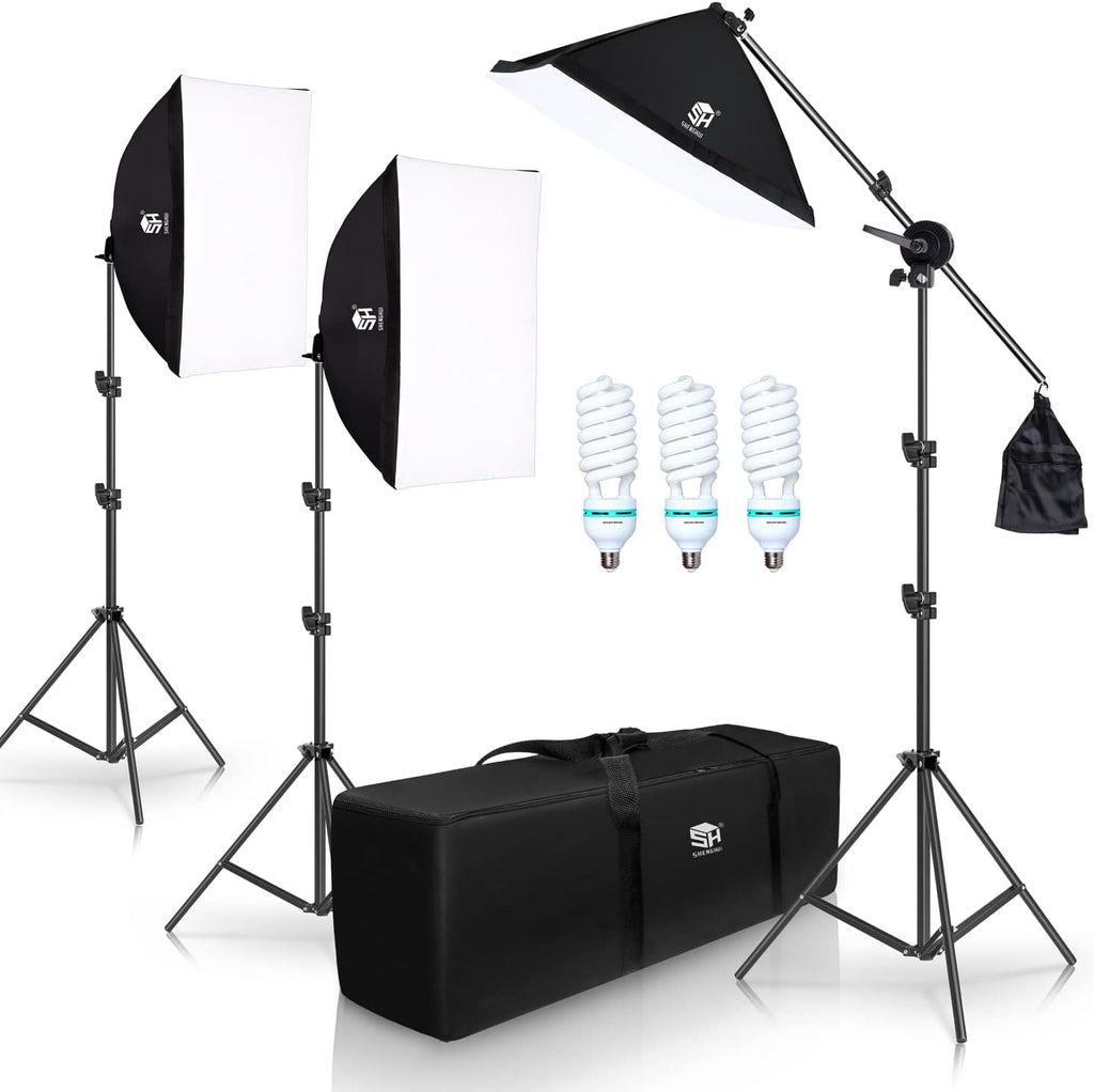 Photo Studio Lighting Kit Set with Softbox and Light Stand P779822