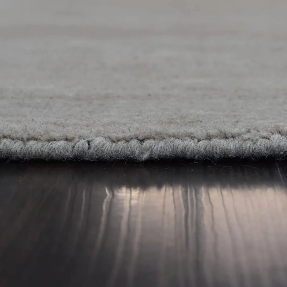 Beige Wool Octagon Area Rug I511573