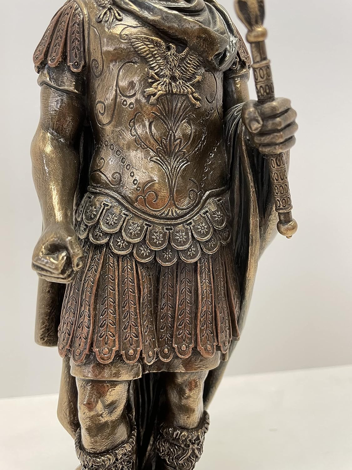 Bronze Finish Roman Military Uniform Statue H124
