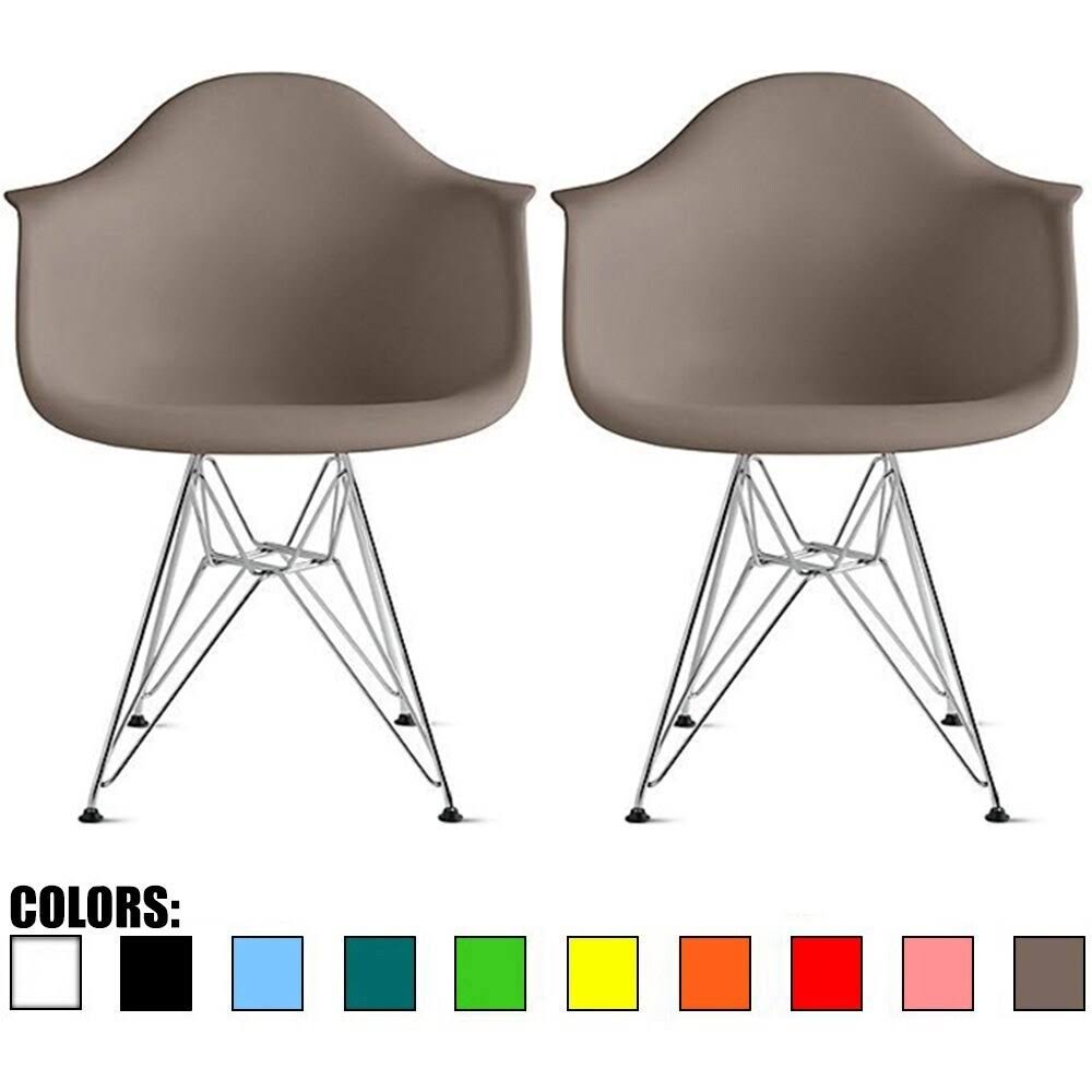 Orange Molded Plastic Arm Chairs H102007