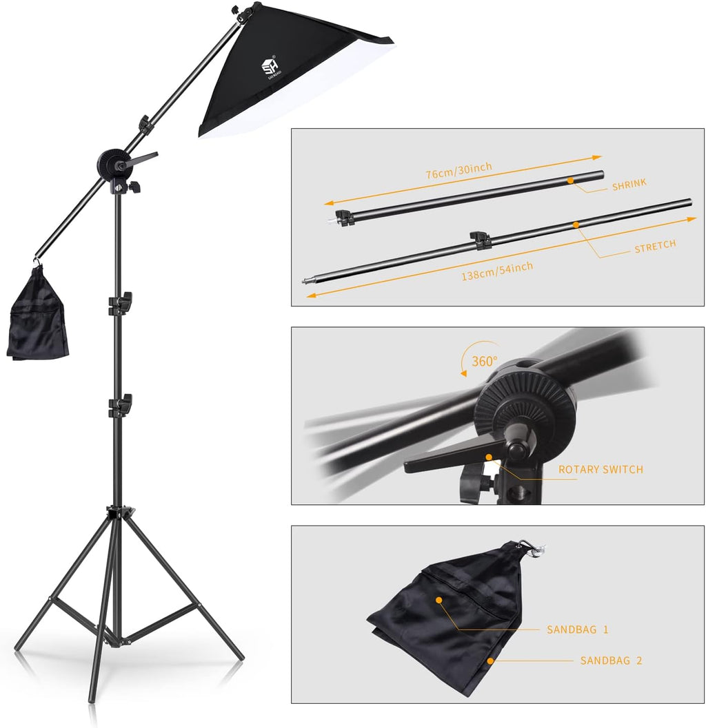 Photo Studio Lighting Kit Set with Softbox and Light Stand P779822