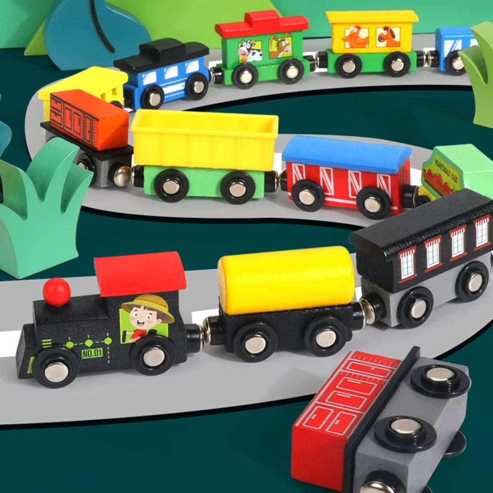 Wooden Train Toys Assembling Blocks Toy K5165