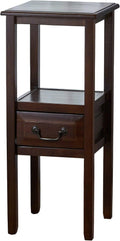 Brown Mahogany Acacia Wood Accent Table Y95779