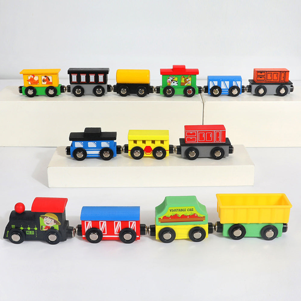 Wooden Train Toys Assembling Blocks Toy K5165