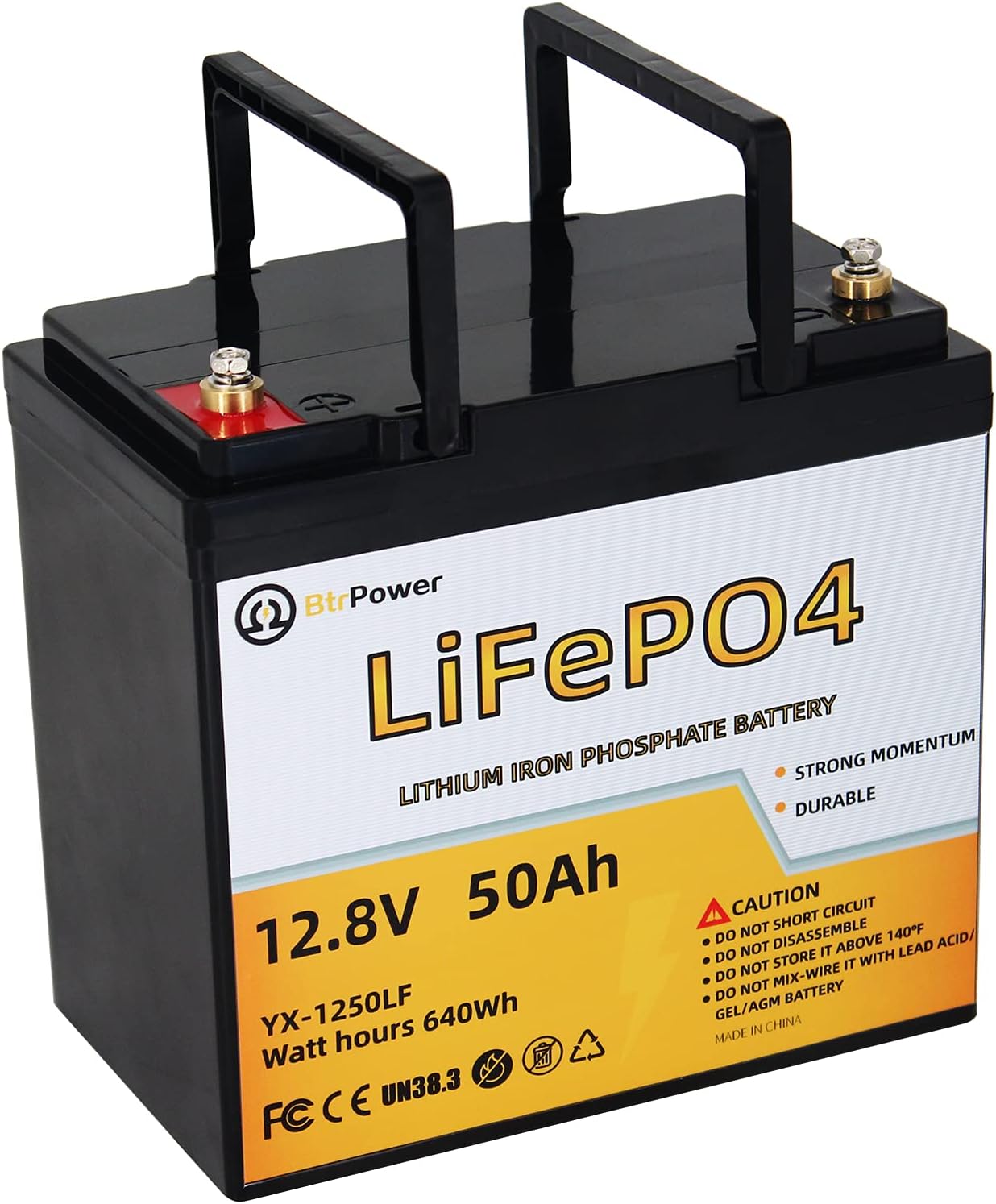 12V 200Ah LiFePO4 Deep Cycle Battery with 200A BMS I160368