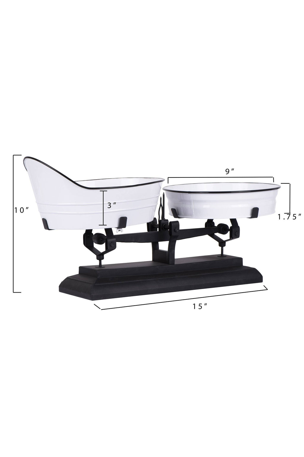 White Decorative Metal Scale Z859339