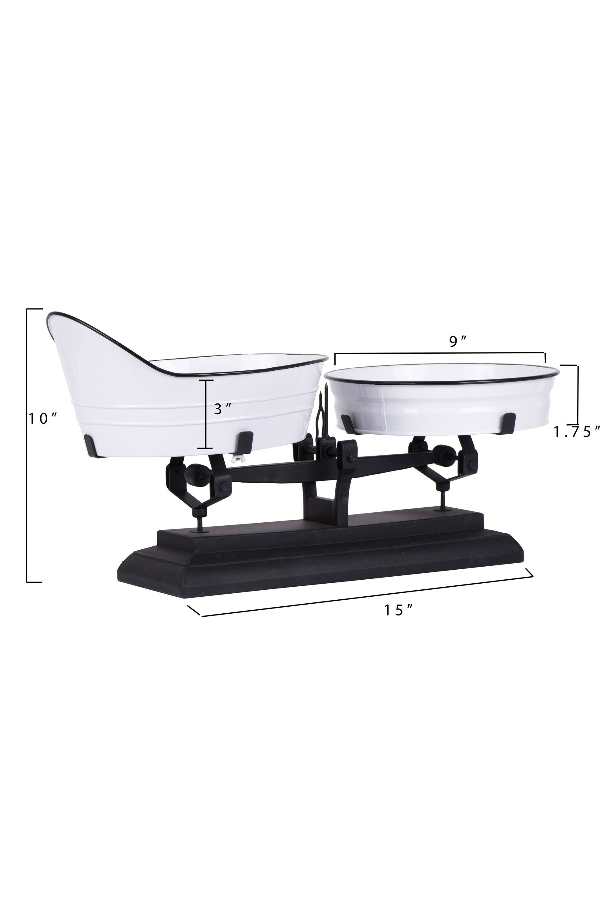 White Decorative Metal Scale Z859339