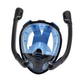 Blue Double Tube Snorkeling Goggles with Camera Mount L996680