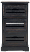 Black 3 Drawer Cabinet G359