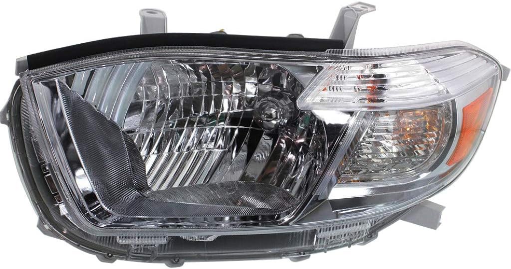 Driver Side Headlight for Toyota Highlander 2011-2013 H280322