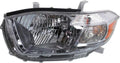 Driver Side Headlight for Toyota Highlander 2011-2013 H280322