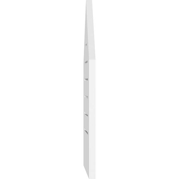 Peaked Top Surface Mount PVC Gable Vent W665