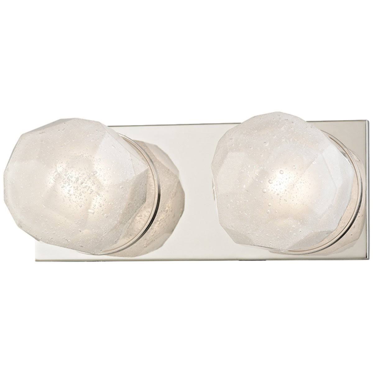2 Light LED Bath Bracket, Aged Brass O7432