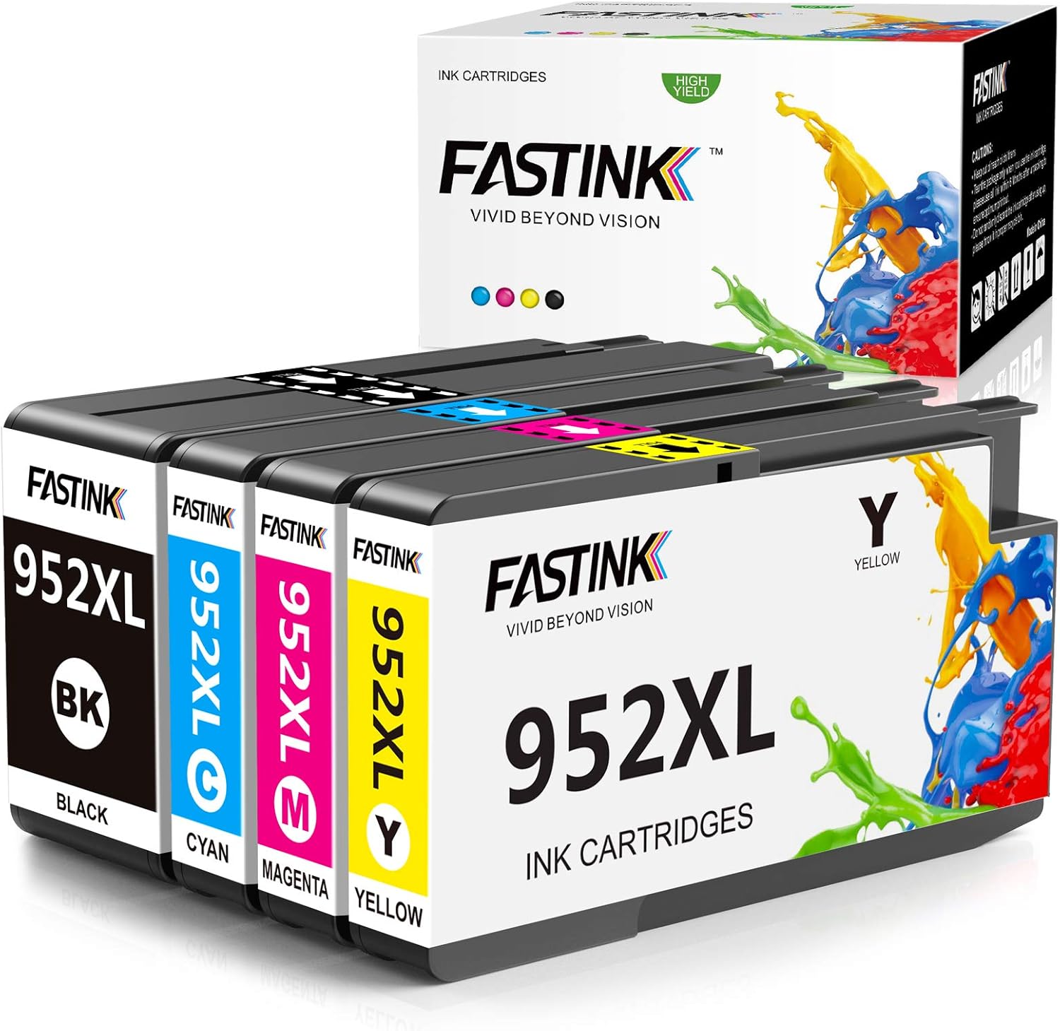 Compatible HP 952xl Ink Cartridges Combo Pack, 1 Black 1 Cyan 1 Magenta 1 Yellow, Pack of 2 R3362