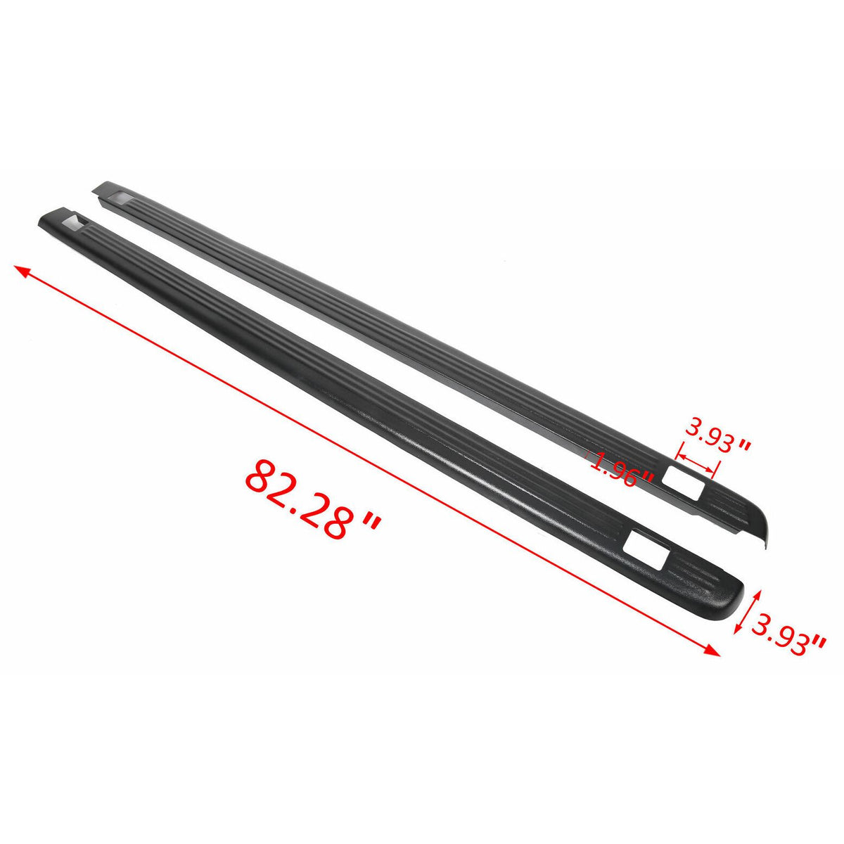 Truck Bed Rail Caps with Holes X527