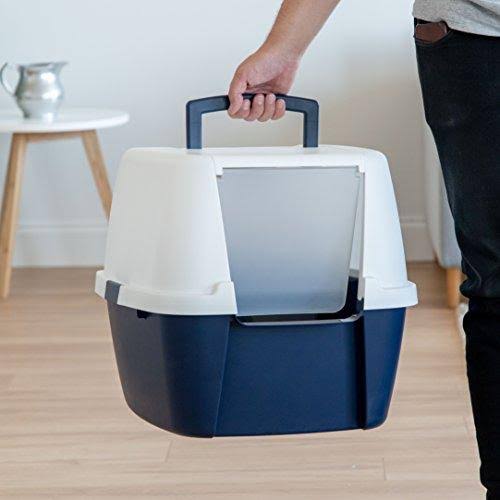 Navy Jumbo Cat Litter Box E7719
