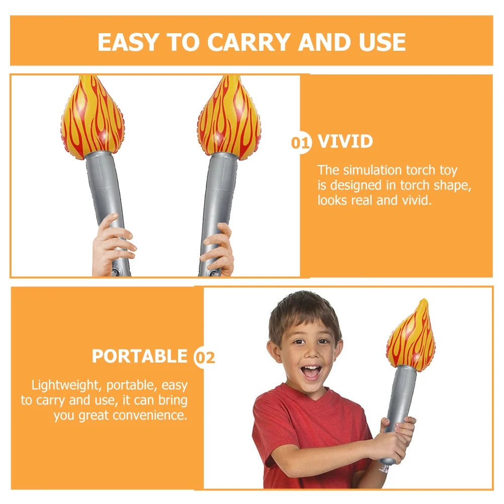 Inflatable Torch Sports Games Flashlight Kids Toy M1692