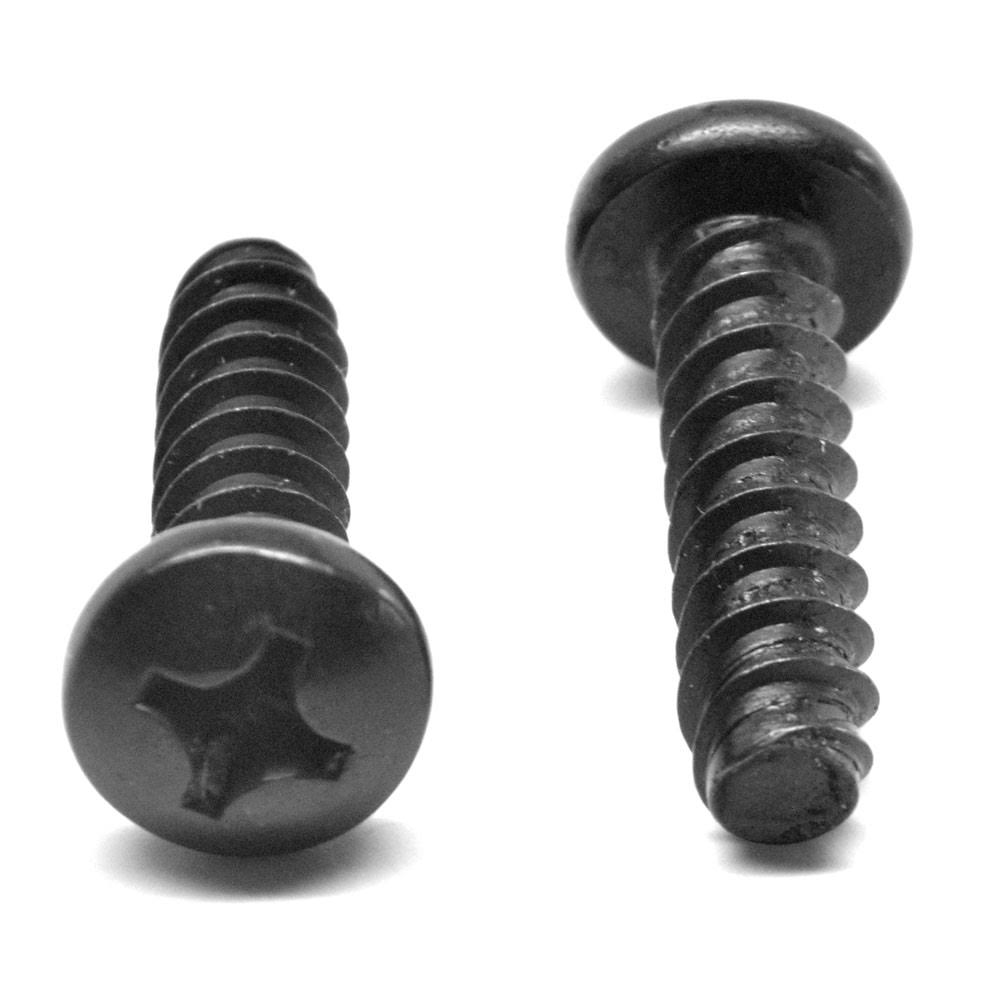 Black Zinc Plated Phillips Pan Head Sheet Metal Screw W95037
