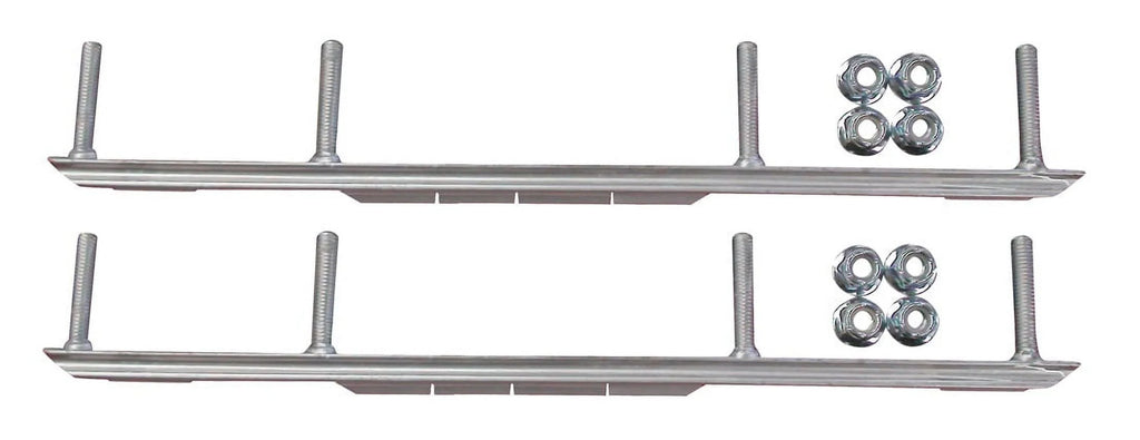 Orange Razor Snowmobile Skis with 4.5" Shaper Bars Complete Kit N5055