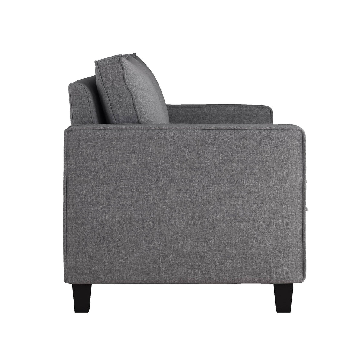 Gray Fabric Loveseat Sofa S752