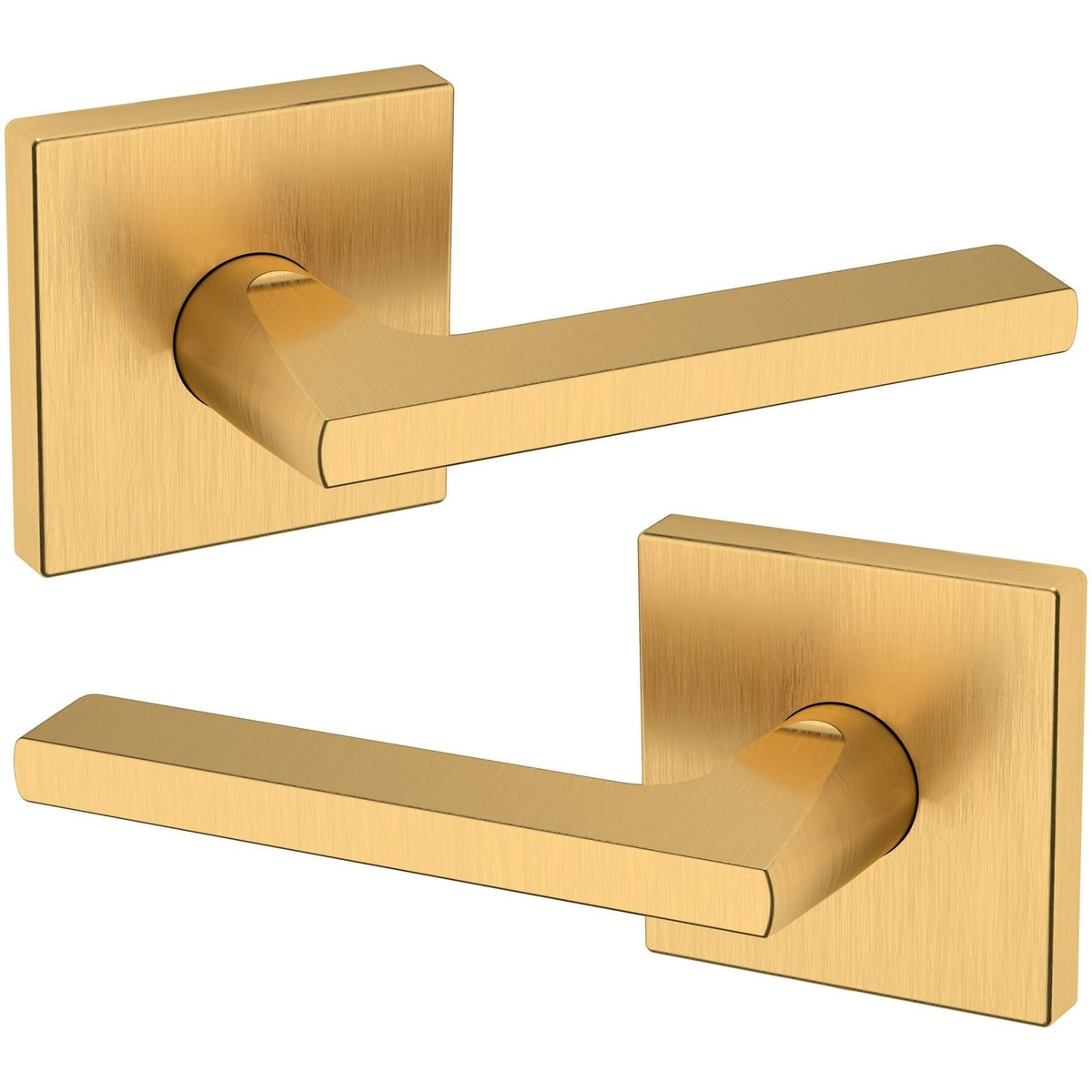 Satin Nickel Double Dummy Door Lever C867