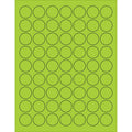 Fluorescent Green Circle Laser Labels, 6300/Case Z5590